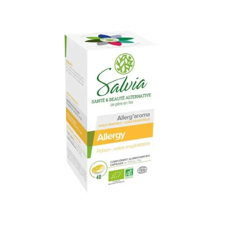 Allerg'aroma - Allergie Pollen & Voies Respiratoires - 40 capsules - Salvia – Image 2
