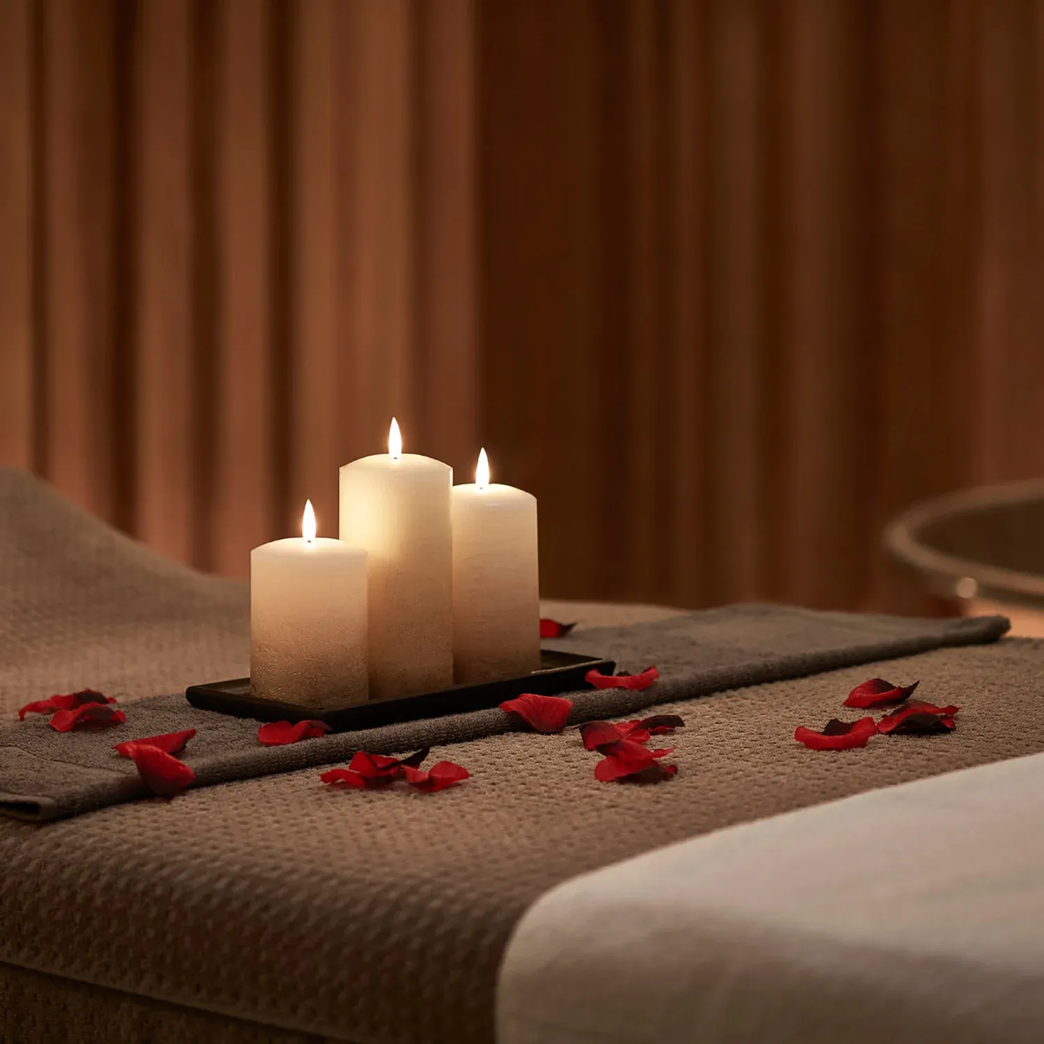 Lot de 3 Bougies Piliers TruGlow® Effet Ombré Bronze avec Télécommande – Image 4