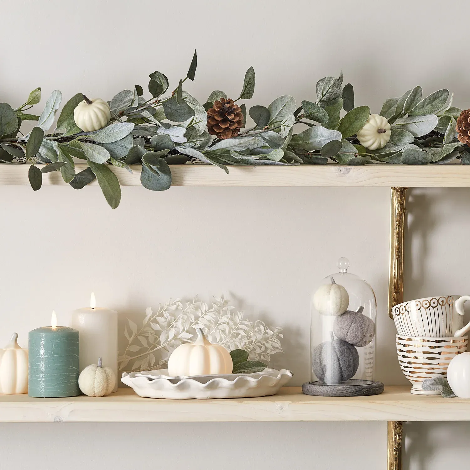 3 Bougies Piliers TruGlow® Vert Eucalyptus avec Télécommande – Image 3