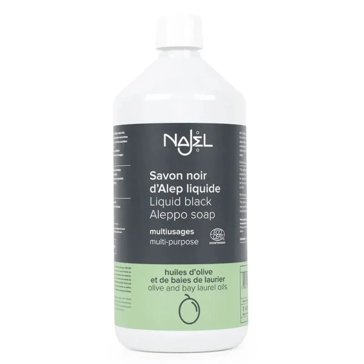 Savon Noir d'Alep Liquide Multiusage Bio - Najel - 1 L