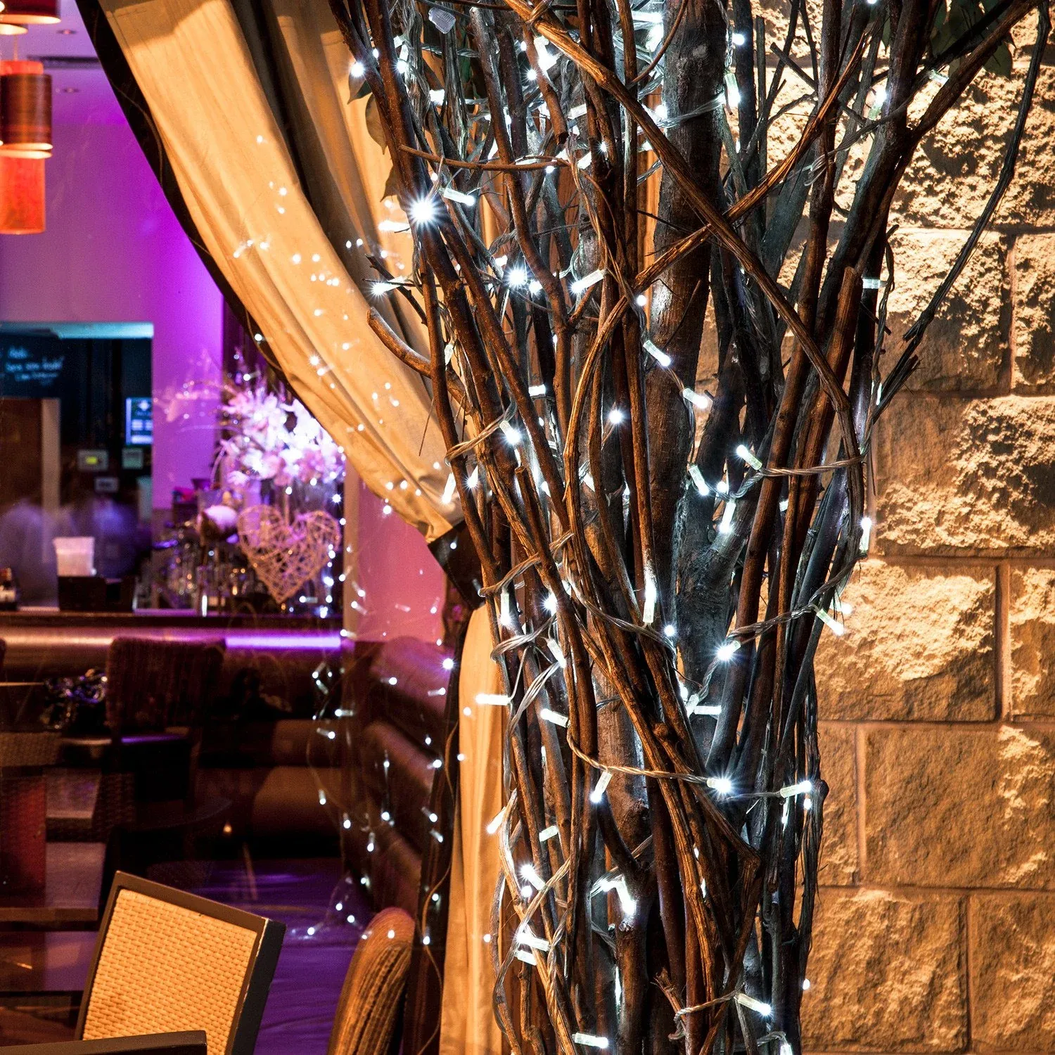 Guirlande Lumineuse Core Connect 40m 400 LED Blanche Câble Transparent Raccordable – Image 4