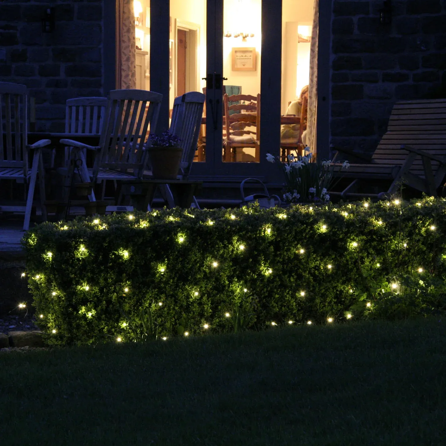 Filet Lumineux Core Connect 2m x 2m 140 LED Blanc Chaud Câble Vert Raccordable – Image 7
