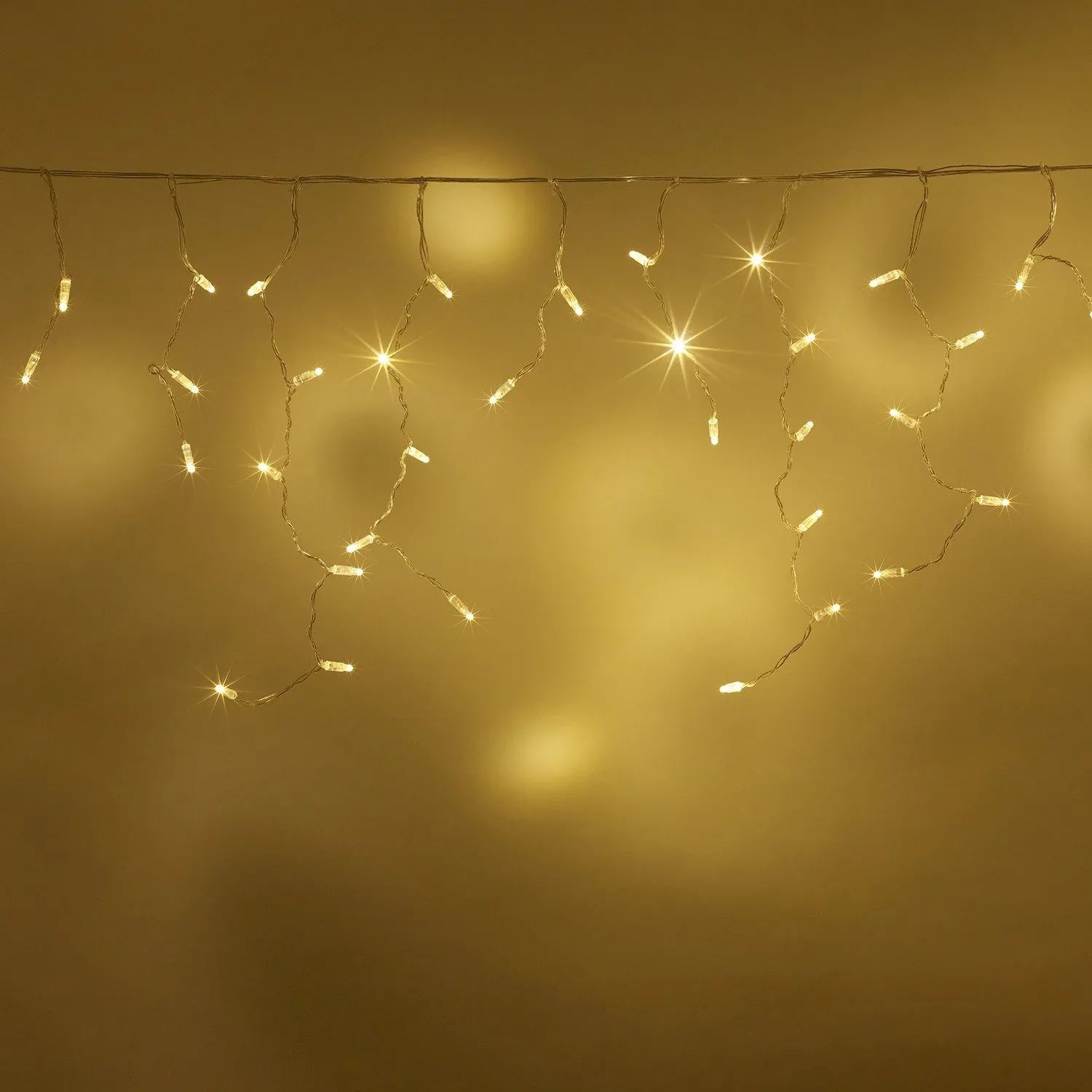 Guirlande Stalactite Core Connect 14m 448 LED Blanc Chaud Câble Transparent Raccordable – Image 6