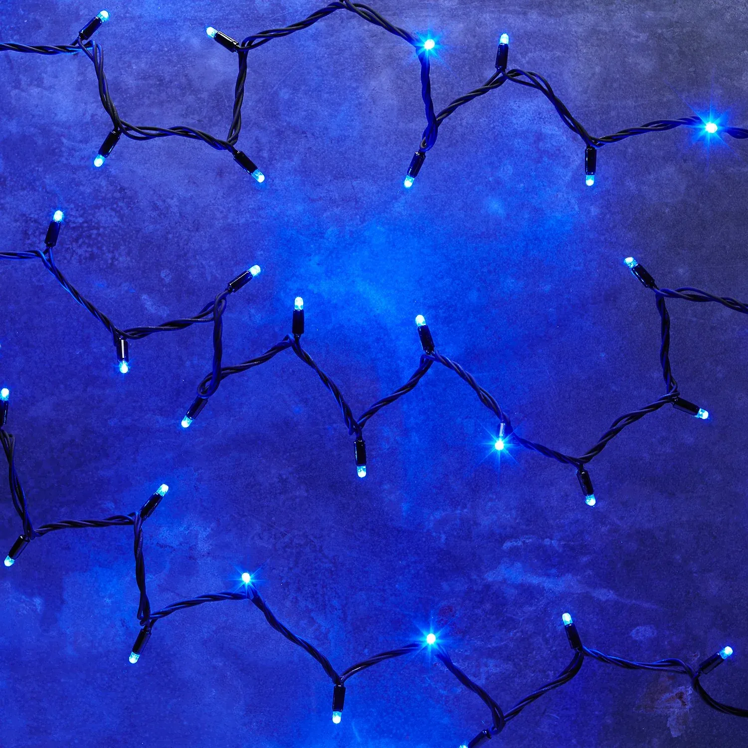 Guirlande Lumineuse Pro Connect 135m 1350 LED Bleue Câble Noir Raccordable – Image 5