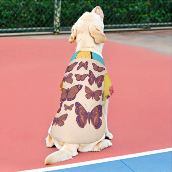 Vêtements pour animaux de compagnie chemise LM027 pour chats et chiens pour la maison plage bord de mer personnalisée avec prénom motif texte (conception multi-images) – Image 5