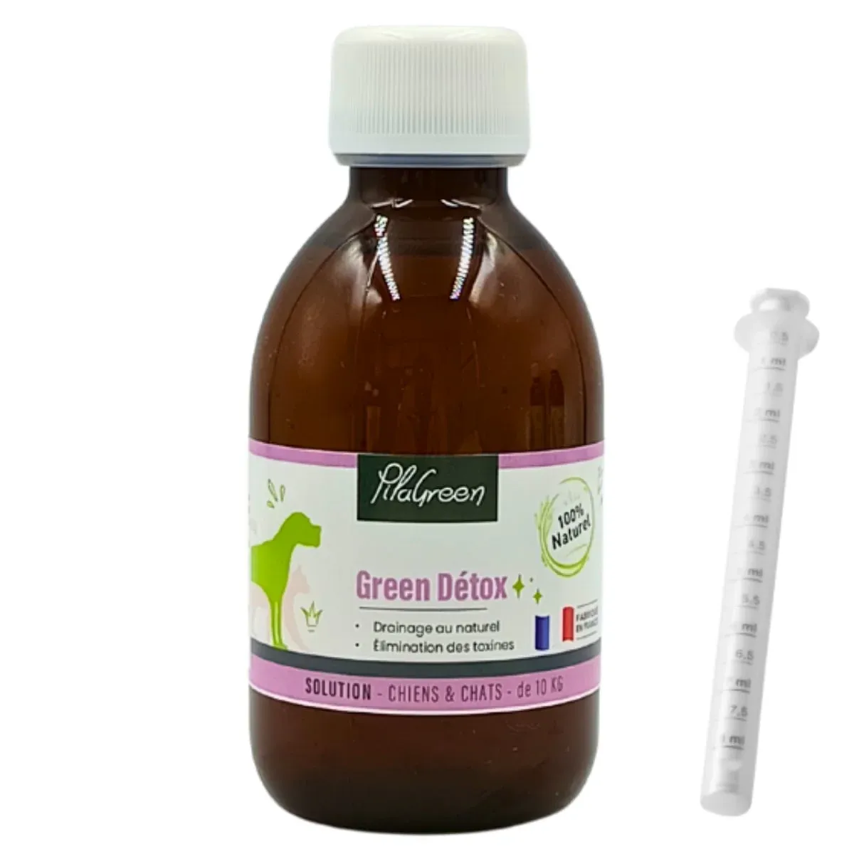Green Detox - Soutien du Foie et des Reins - Chien & Chat - 200ml - Pilagreen