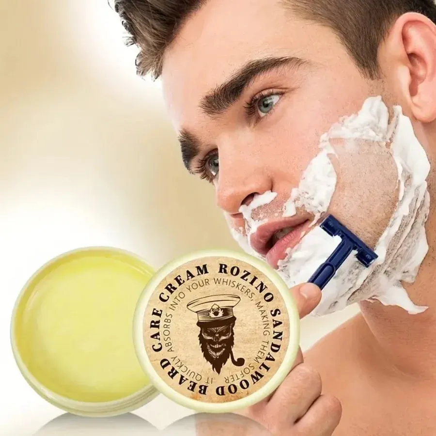 Crème de Barbe pour Homme au Bois de Santal - Hydratante & Adoucissante – Image 2