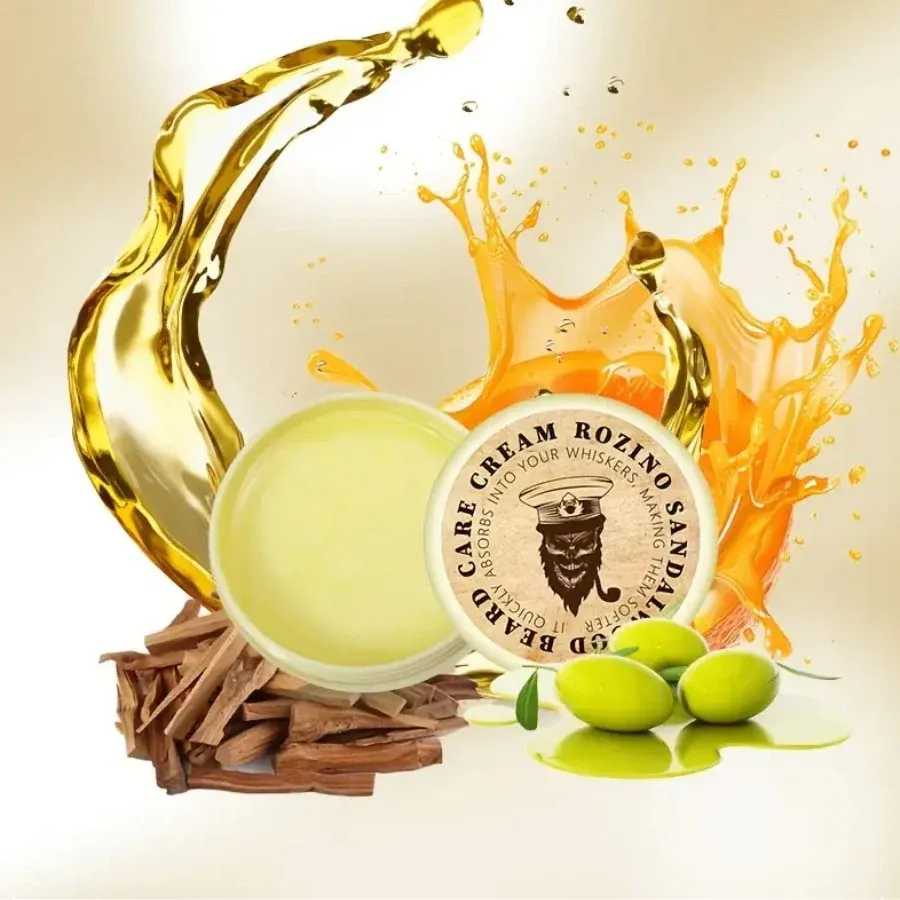 Crème de Barbe pour Homme au Bois de Santal - Hydratante & Adoucissante – Image 3