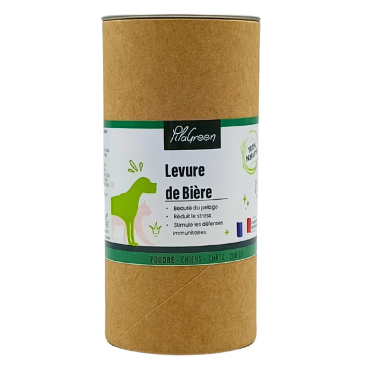 Levure de Bière - Chien & Chat - Santé du poil - 200g - Pilagreen