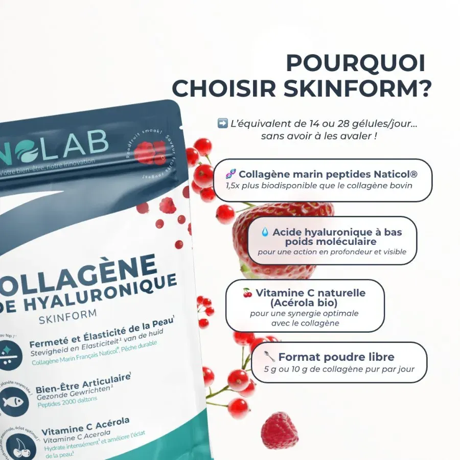 Skinform Collagène Marin + Acide Hyaluronique Inolab - 4 Saveurs au choix – Image 4