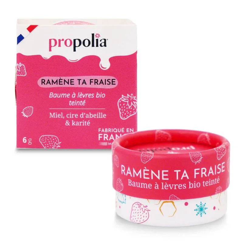 Propolia Baume à lèvres Bio Teinté Ramène ta Fraise - 6g