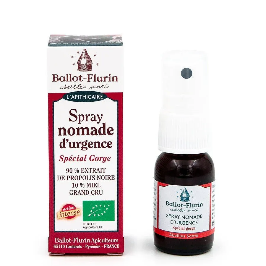 Spray Nomade d'Urgence Bio - Spécial Gorge - 15 ml - Ballot-Flurin – Image 4